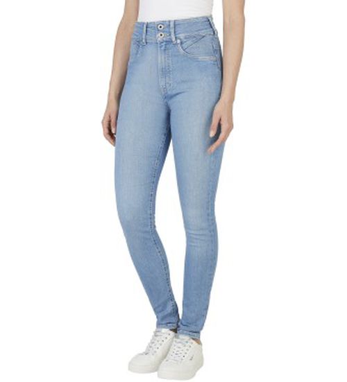 Pepe Jeans for woman. PL204896ND0 Blue skinny fit jeans (26/30), Casual, Cotton, Denim