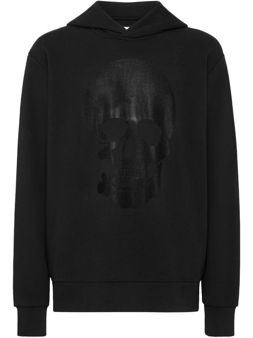 Philipp Plein skull-motif hoodie - Black