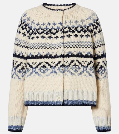 Tovah Fair Isle wool-blend cardigan