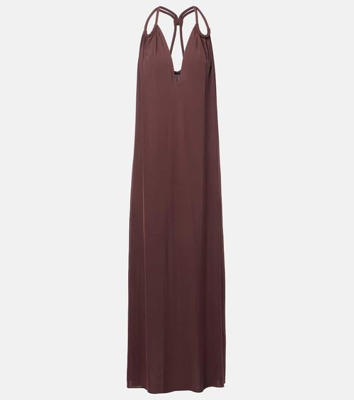 Satin maxi dress