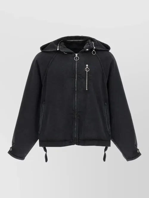 Namacheko - midia hooded coat adjustable cuffs snap