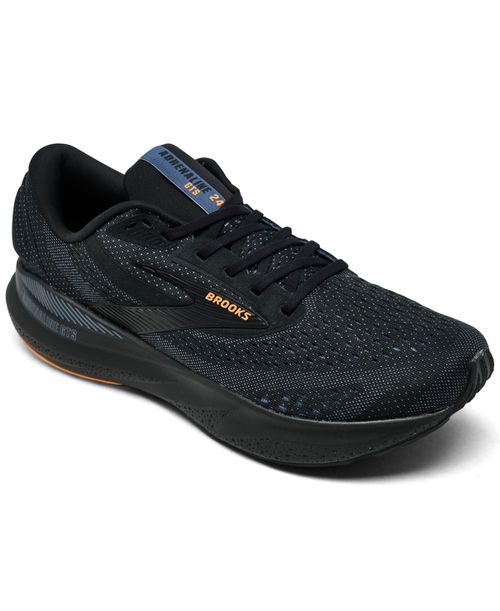 Men's Adrenaline Gts 24 Running Sneakers from Finish Line - Black, Blue, Orange