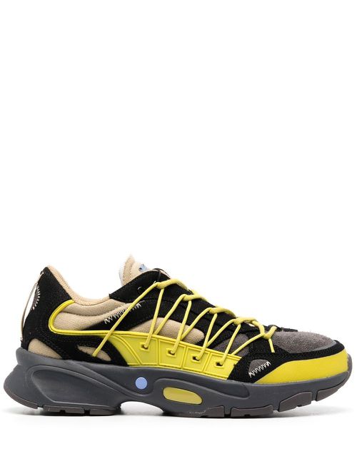Leather lo-top sneakers - Brown