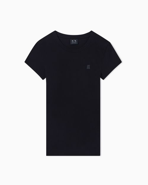 Slim fit T-shirt in stretch cotton jersey
