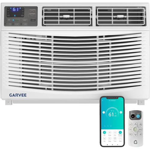 Garvee 12000 BTU Window Air Conditioner with Heater – 7-in-1 Cooling, Heating, Dehumidifier, Fan, WiFi Remote – Alexa & search engine Compatible – US Standard – with WiFi