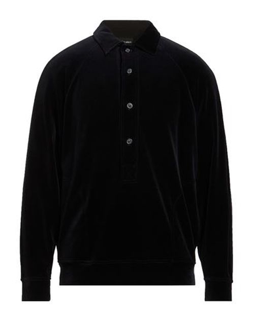 Man Polo shirt Midnight blue Size 42 Cotton, Polyester, Cashmere