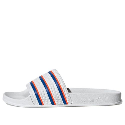 Adilette Slides 'White Blue Solar Red'