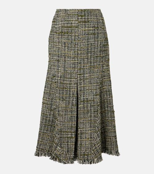 Tweed midi skirt
