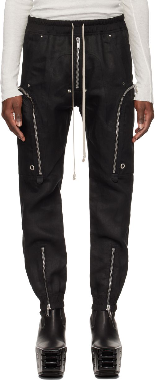 Rick Owens Black Hollywood Bauhaus Cargo Pants
