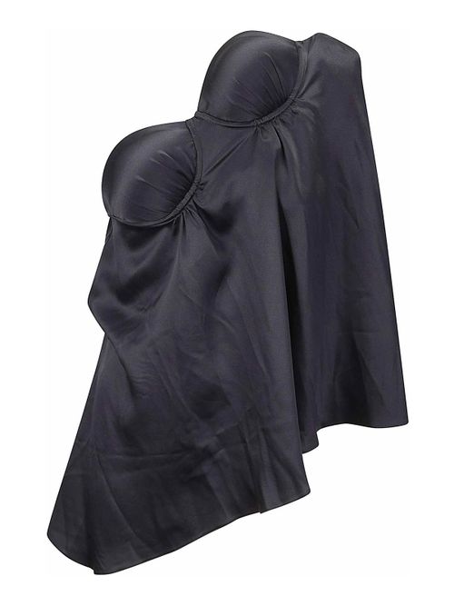 Asymmetrical Falling Bustier Top