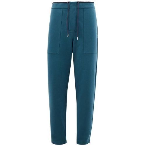 Technical Cotton Joggers — Blue