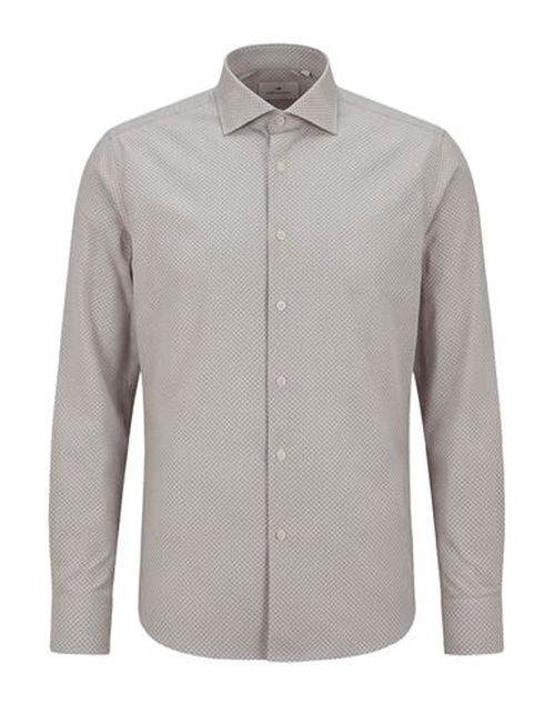 Man Shirt Light grey Size 16 Cotton