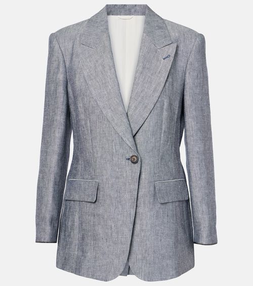 Hemp and linen blazer