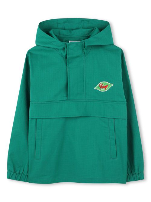 Ripstop-texture hoodie - Green