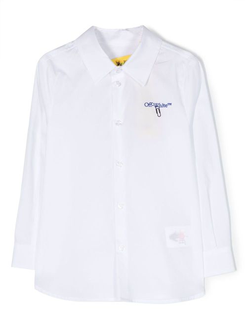 Logo-print cotton shirt