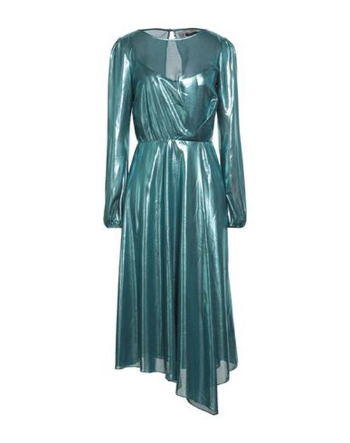 Woman Midi dress Deep teal Size 4 Polyester