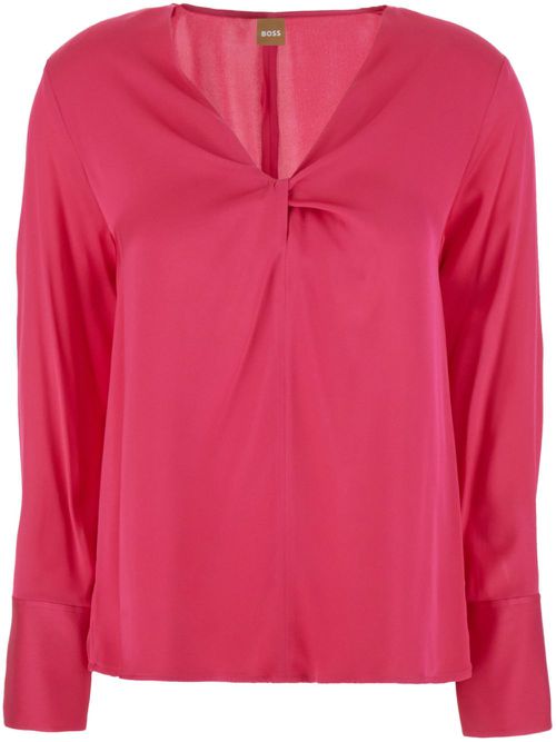 Twist-detail blouse - Pink