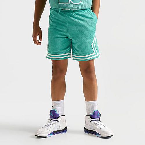Kids Dri-FIT Diamond Mesh Basketball Shorts in Washed Teal