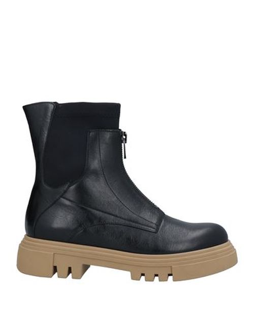 Woman Ankle boots Black Size 6 Soft Leather, Textile fibers