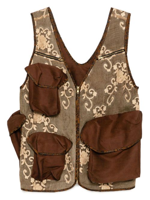 Floral waistcoat - Brown