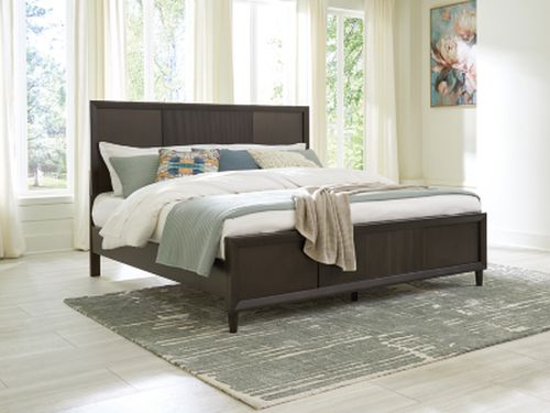 Urbantrack King Panel Bed, Dark Brown