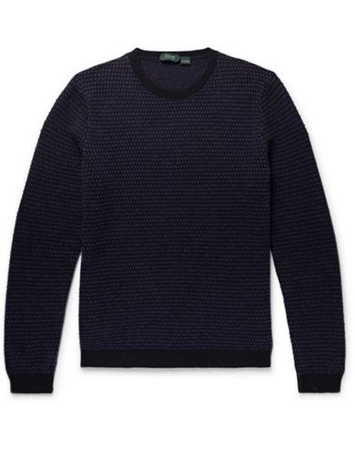 Man Sweater Midnight blue Size 36 Virgin Wool