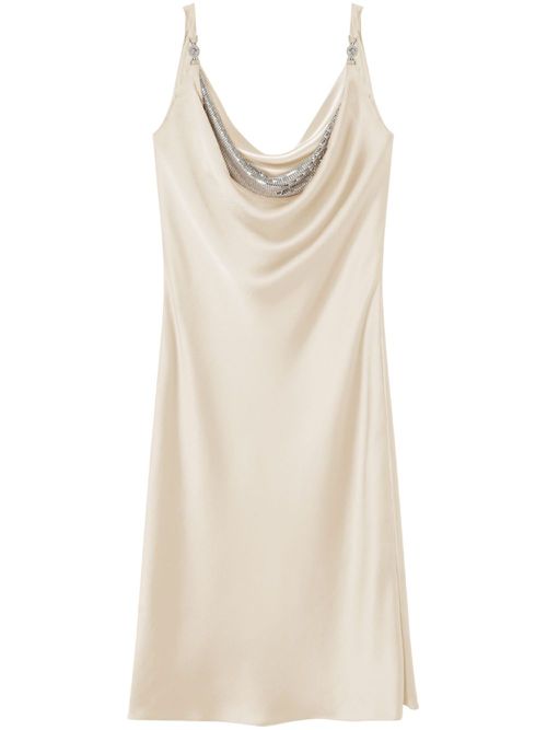 Medusa-plaque midi dress - Neutrals