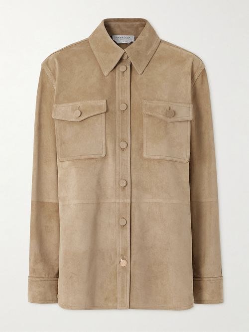 Irene Suede Shirt - Brown