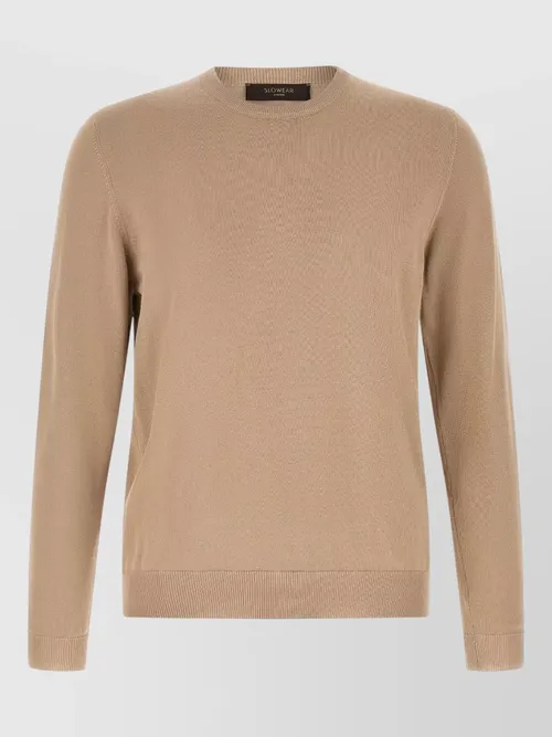 Zanone - cotton crew neck sweater long sleeve