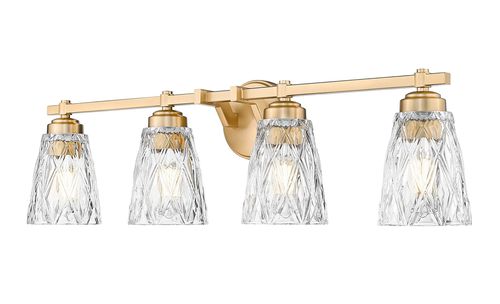 Modern Gold Bathroom Vanity Light from the Andree Collection