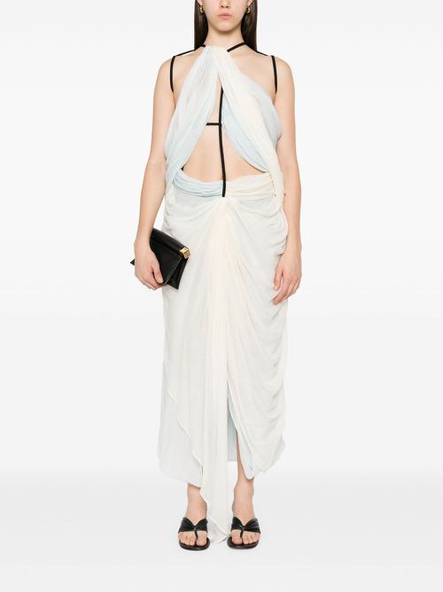 Christopher Esber cut-out midi dress - White