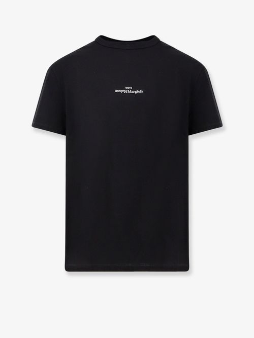 Logo-Embroidered Cotton T-Shirt — Black