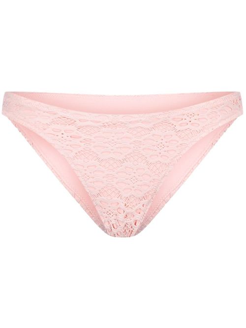 Floral-lace bikini briefs - Pink