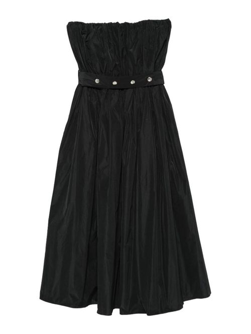 M. S.G. M. Black strapless dress with waist belt