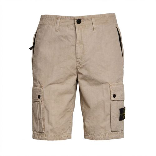 Men's Slim Fit Bermuda Shorts - Brushed Organic Cotton Mini