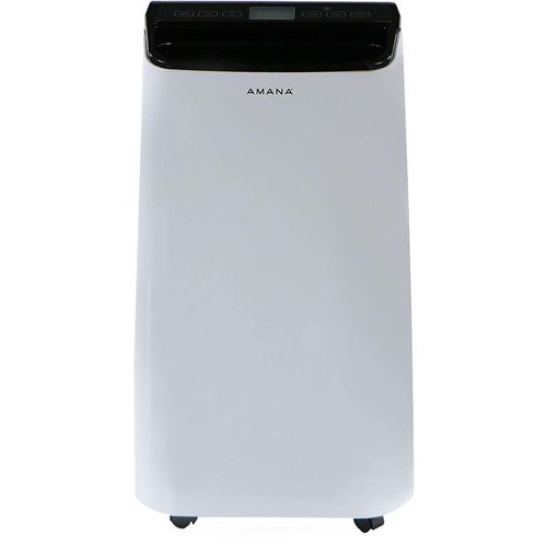 Portable Air Conditioner with Remote Control in White/Black for Rooms up to 500-Sq. Ft.