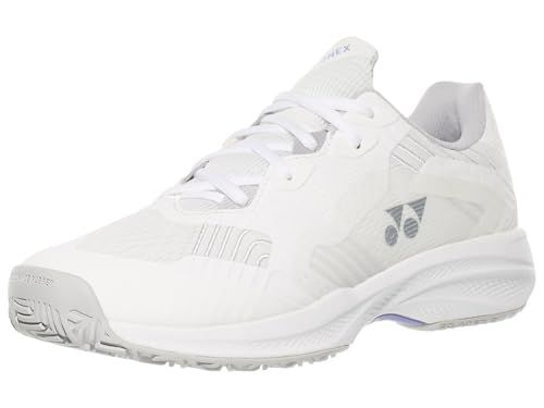 YONEX Women's Power Cushion Sonicage Tennis Shoes (White/Gray, US Footwear