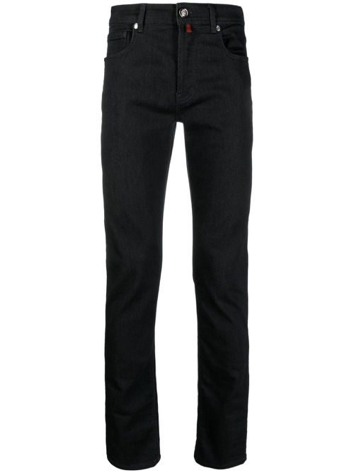 Low-rise straight-leg jeans - Blue