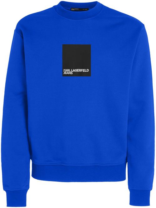 Logo-print jersey sweatshirt - Blue