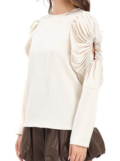 Butter Polyester Satin Blouse