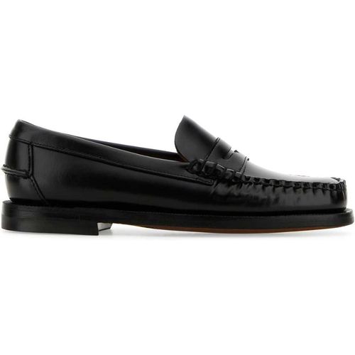 Sebago Black Leather Classic Dan Loafer