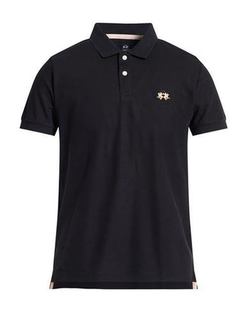Man Polo shirt Black Size L Cotton