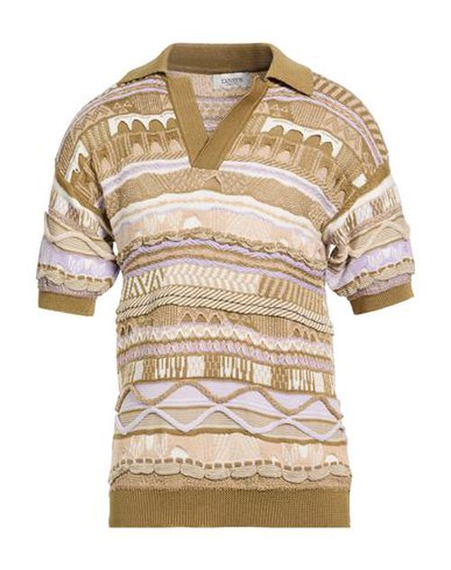 Man Sweater Beige Size 38 Cotton, Polyamide