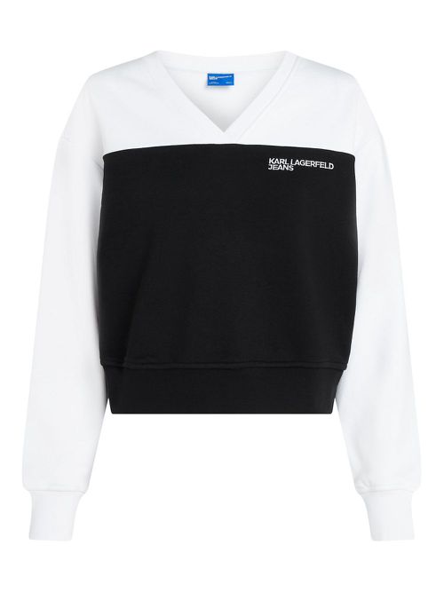 Karl Lagerfeld Jeans two-tone sweatshirt - Black