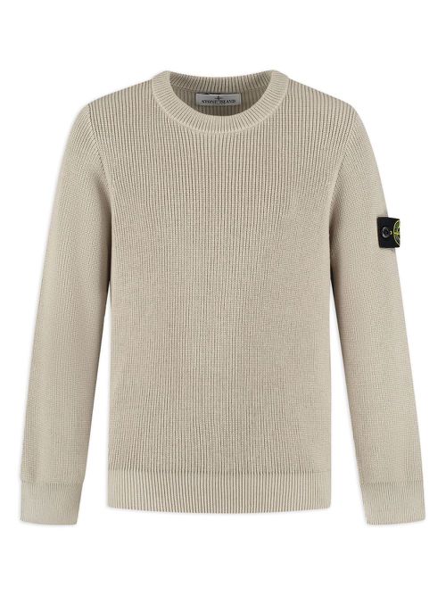 Compass-badge sweater - Neutrals
