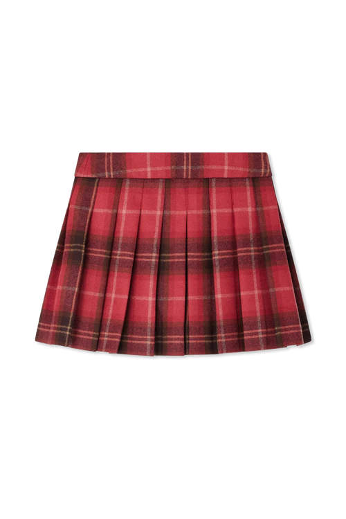 Wool Skirt, Unisex, Red