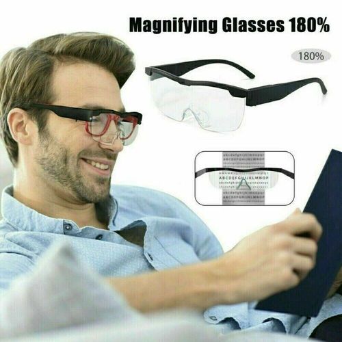 TEMU 180% Magnifier Glasses With Led Light – Rechargeable, Wearable Lens For Reading, Sewing, Jewelry Making, Electronics – Reading Magnifier