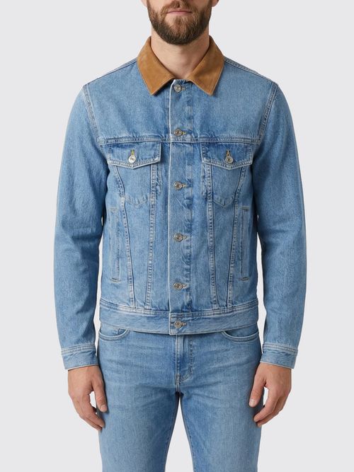 Jacket Men color Gnawed Blue