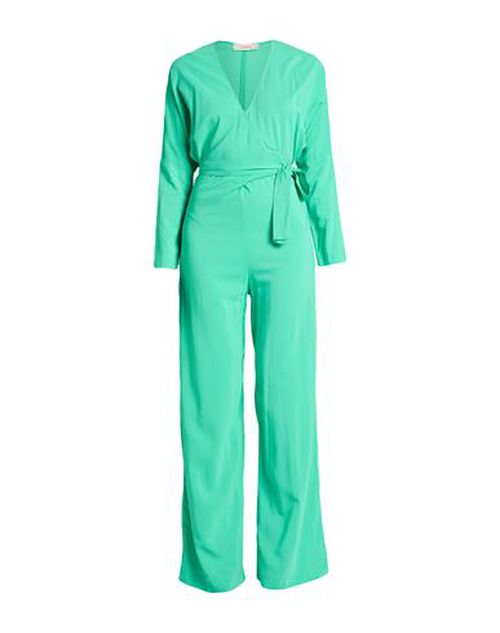 Woman Jumpsuit Light green Size 8 Viscose, Elastane
