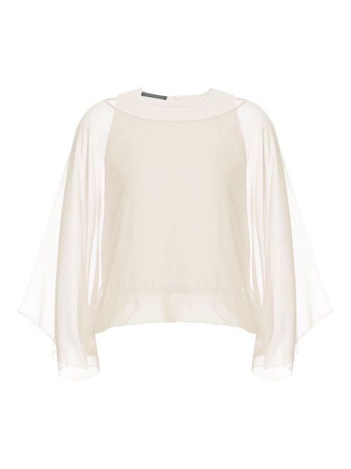 Alberta Ferretti silk blouse - White